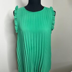 Maurices Vibrant Green Ruffle Blouse